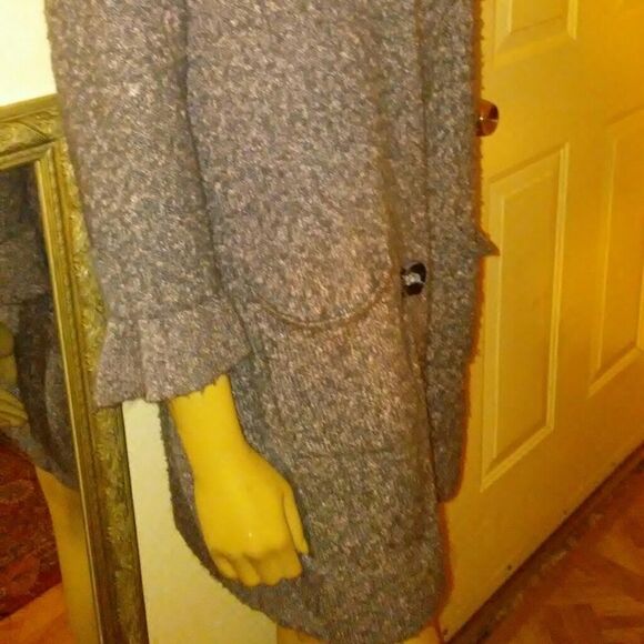 Gray wool button down Fever jacket - Picture 3 of 8